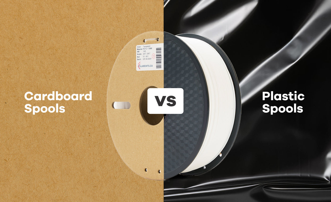 3D Printing Filament Spool Showdown: Cardboard vs. Plastic